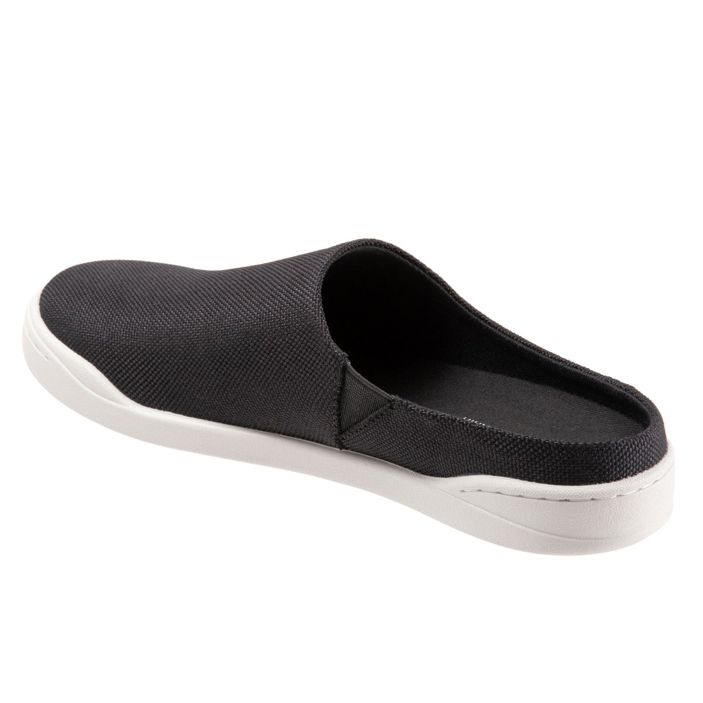 Softwalk Auburn S2151-052 Womens Black Canvas Slip On Clog Sandals Shoes