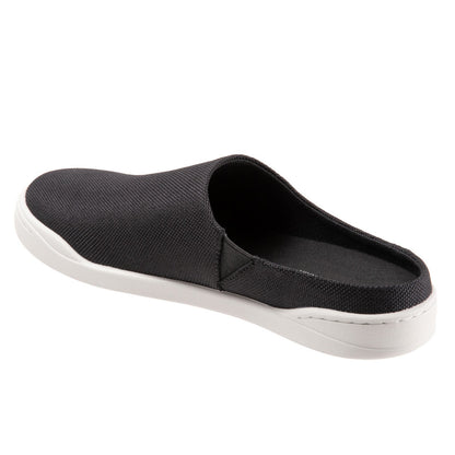 Softwalk Auburn S2151-052 Womens Black Canvas Slip On Clog Sandals Shoes
