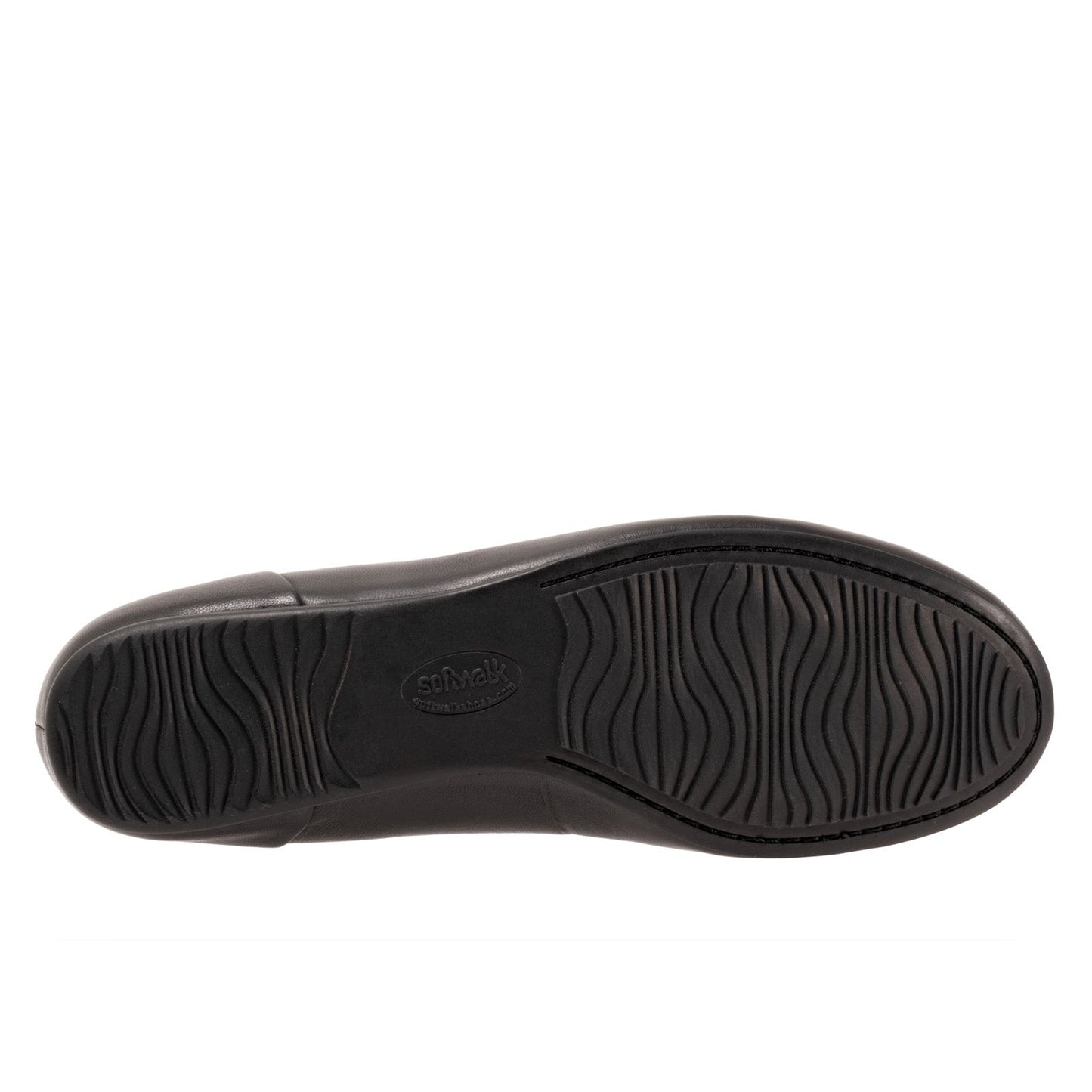 Softwalk Sonoma Halo S2257-001 Womens Black Leather Ballet Flats Shoes