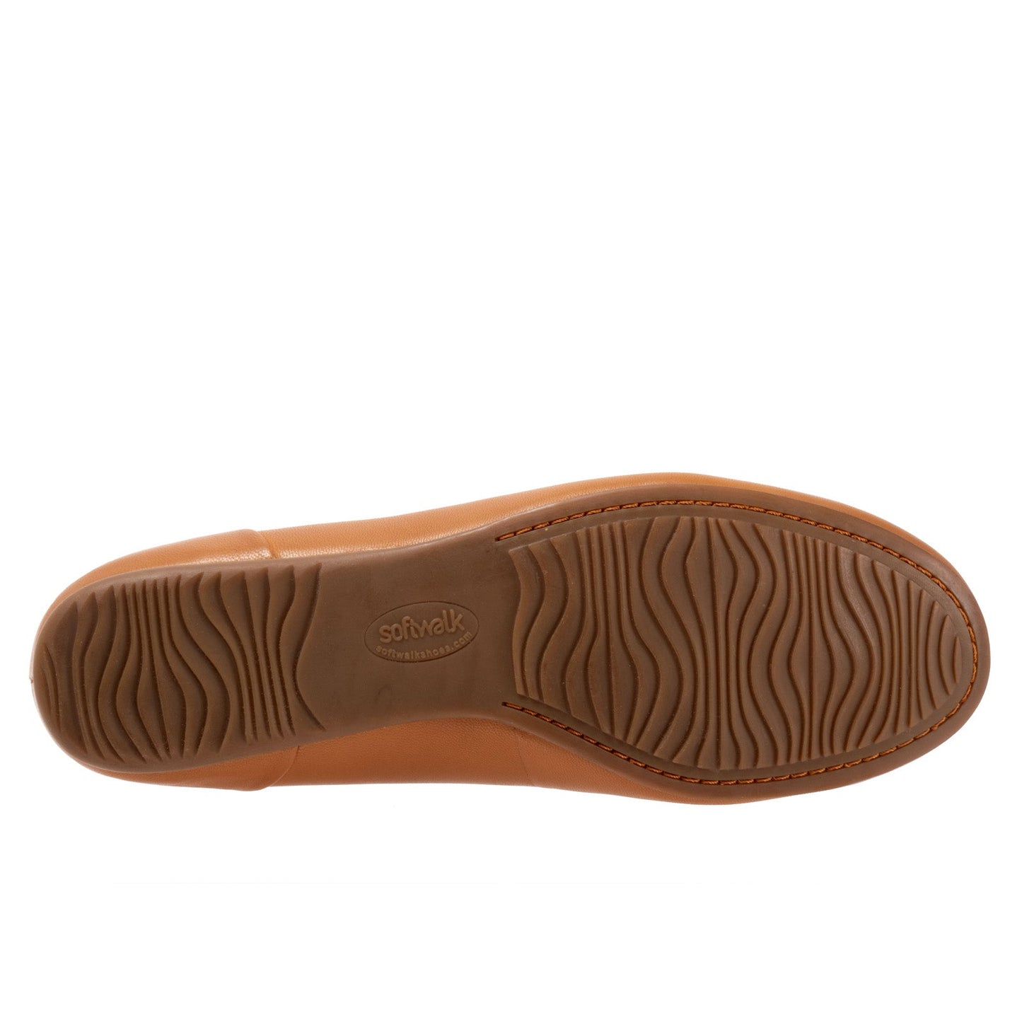 Softwalk Sonoma Halo S2257-253 Womens Brown Leather Ballet Flats Shoes
