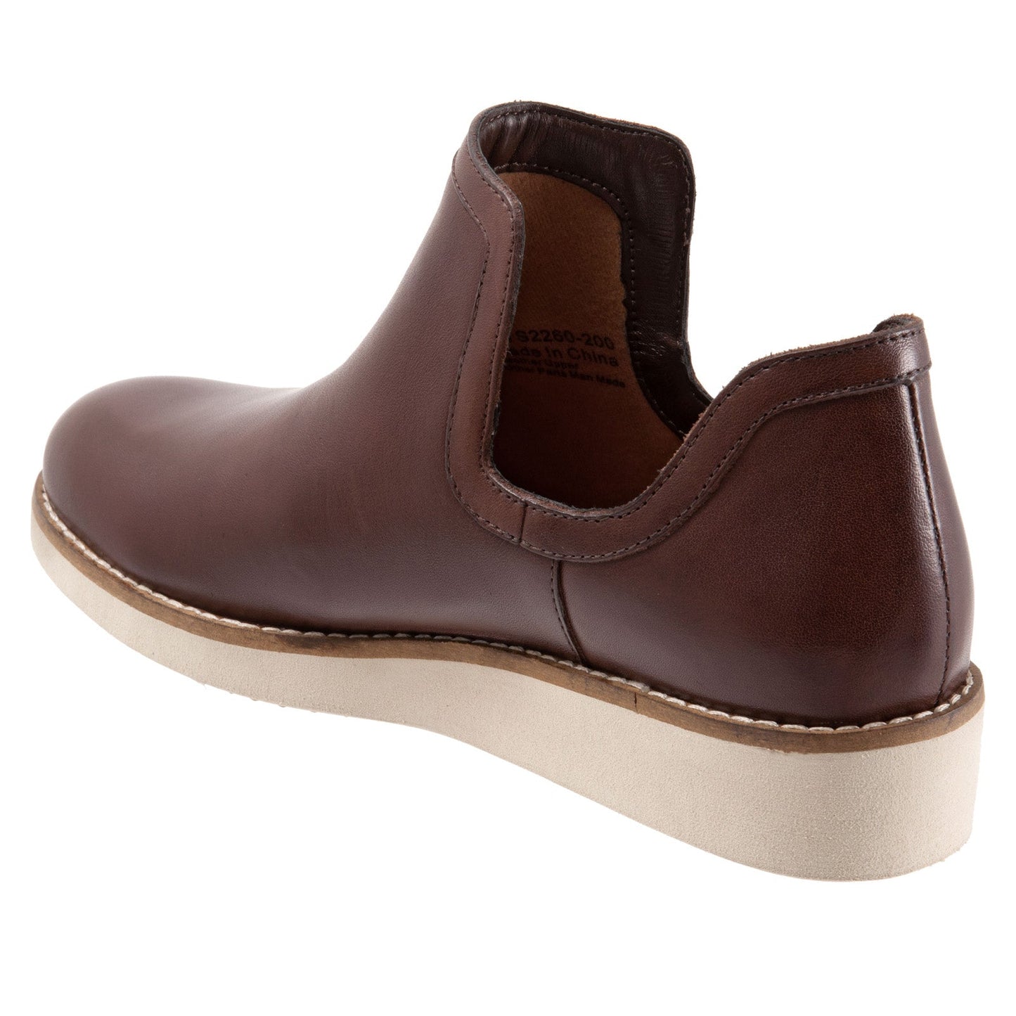 Softwalk Woodbury S2260-200 Womens Brown Leather Ankle & Booties Boots