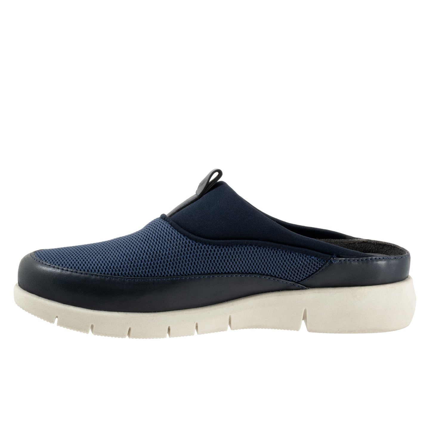 Softwalk Aberdeen Sport S2300-400 Womens Blue Leather Clog Flats Shoes