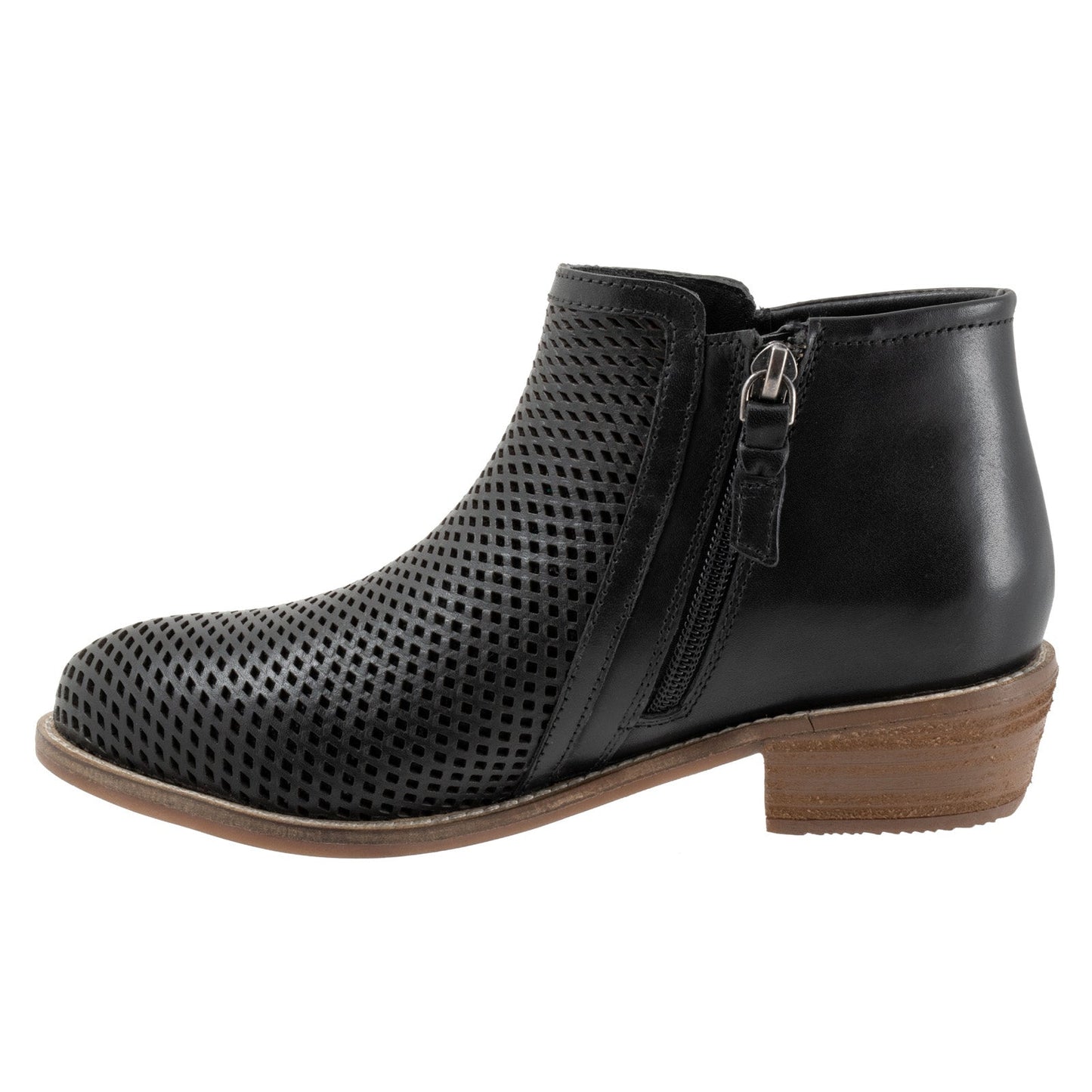 Softwalk Rimini Perf S2315-001 Womens Black Narrow Ankle & Booties Boots