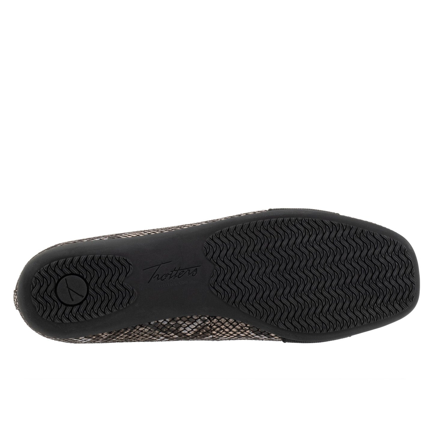 Trotters Samantha T1812-018 Womens Black Leather Slip On Ballet Flats Shoes