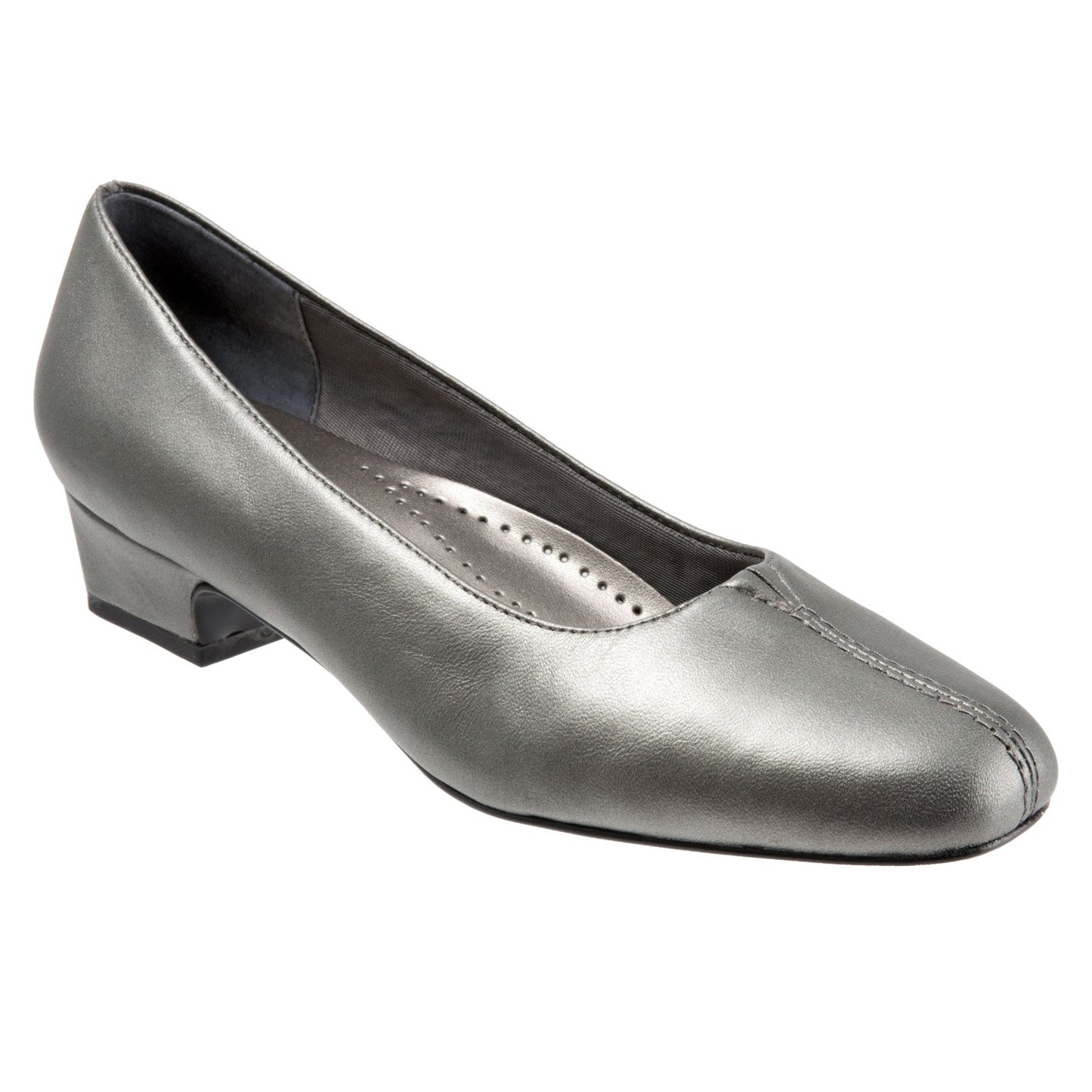 Trotters Doris T3235-041 Womens Gray Extra Narrow Pumps Heels Shoes