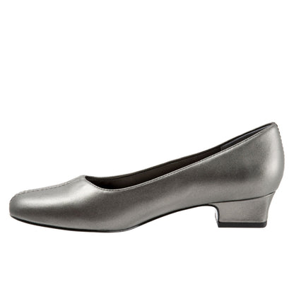 Trotters Doris T3235-041 Womens Gray Extra Narrow Pumps Heels Shoes