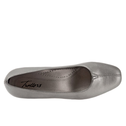 Trotters Doris T3235-041 Womens Gray Extra Extra Narrow Pumps Heels Shoes