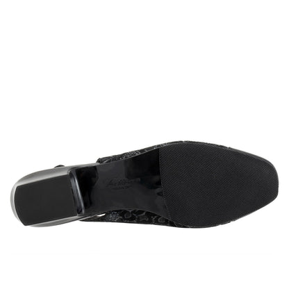 Trotters Dea T7001-061 Womens Black Narrow Leather Slingback Heels Shoes