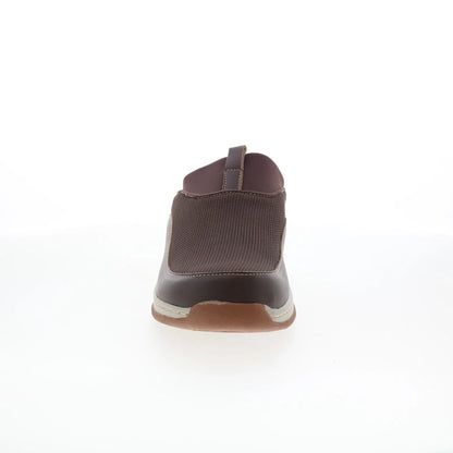 Softwalk Aberdeen S2100-200 Womens Brown Leather Slip On Clog Flats Shoes