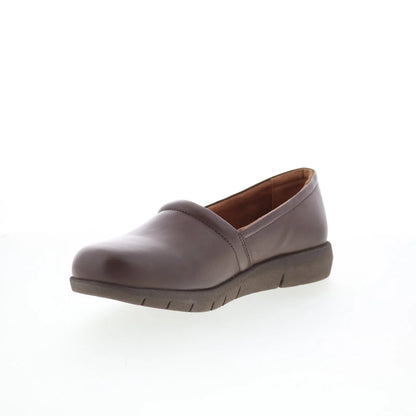 Softwalk Adora 2.0 S2316-210 Womens Brown Leather Slip On Clog Flats Shoes
