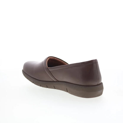 Softwalk Adora 2.0 S2316-210 Womens Brown Leather Slip On Clog Flats Shoes