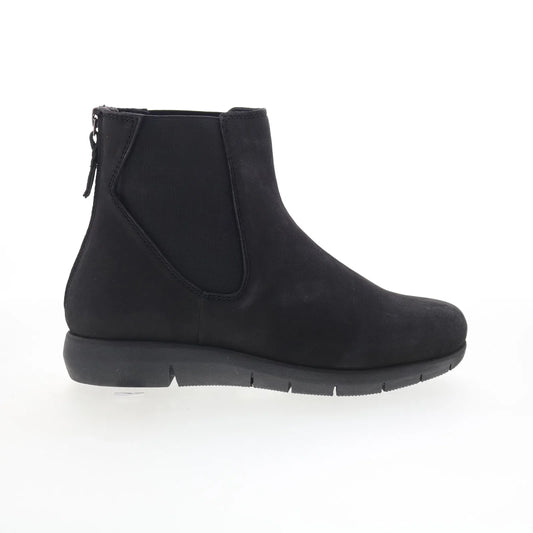 Softwalk Albany S2351-001 Womens Black Suede Zipper Chelsea Boots