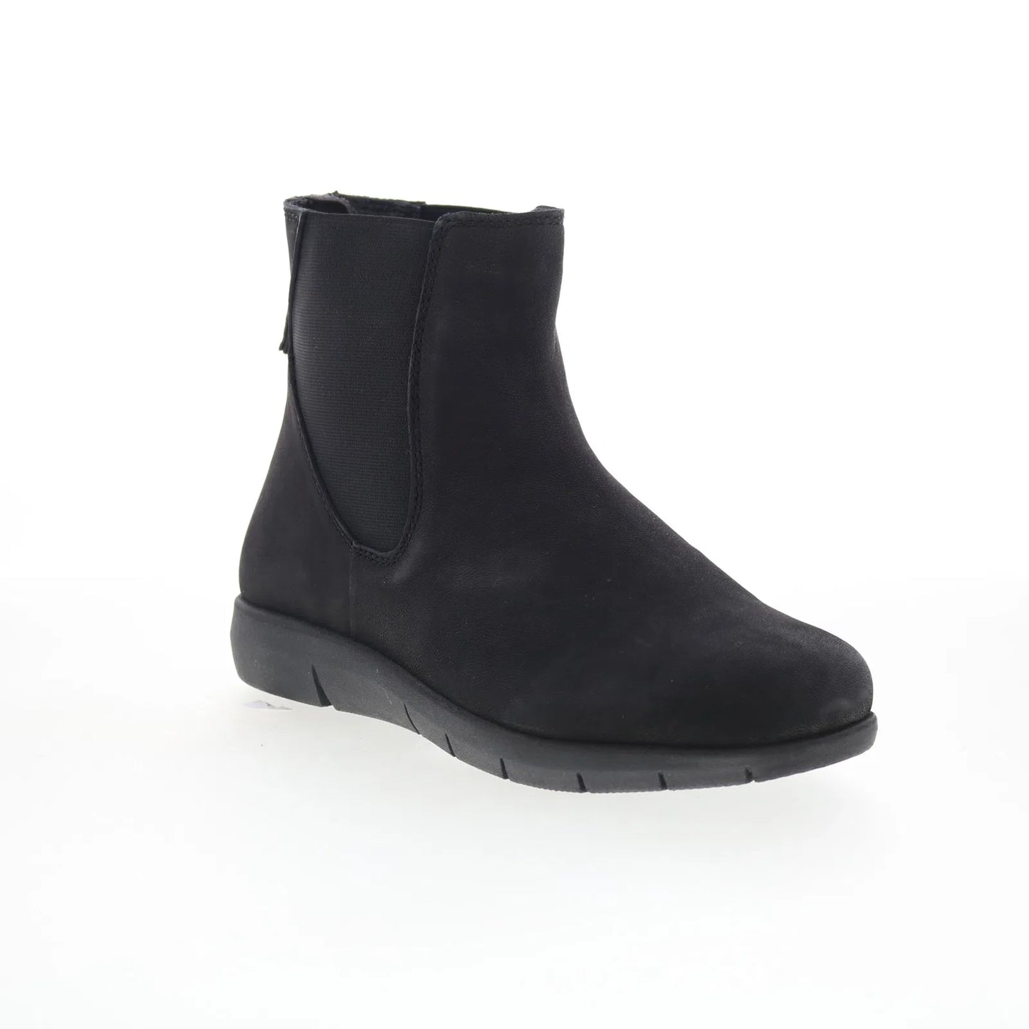 Softwalk Albany S2351-001 Womens Black Suede Zipper Chelsea Boots