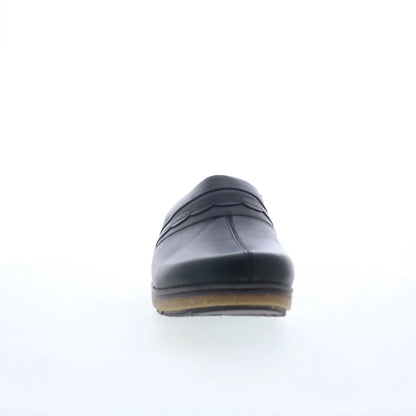 Softwalk Amber 3.0 S2301-001 Womens Black Leather Slip On Clog Flats Shoes