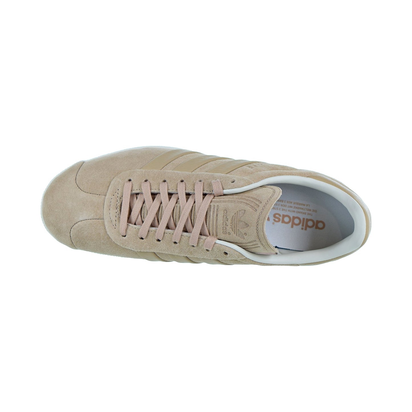 Adidas Gazelle Stitch-And-Turn Men's Shoes Pale Nude/Pale Nude/Off White