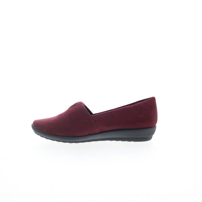 Easy Spirit Arlie 2 SEARLIE2 Womens Red Wide Canvas Loafer Flats Shoes