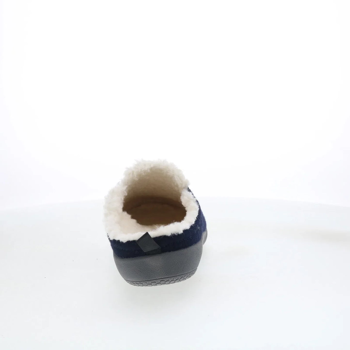 Spenco Ashton Wool Slide SP1048NVY Womens Blue Suede Clogs Slippers Shoes