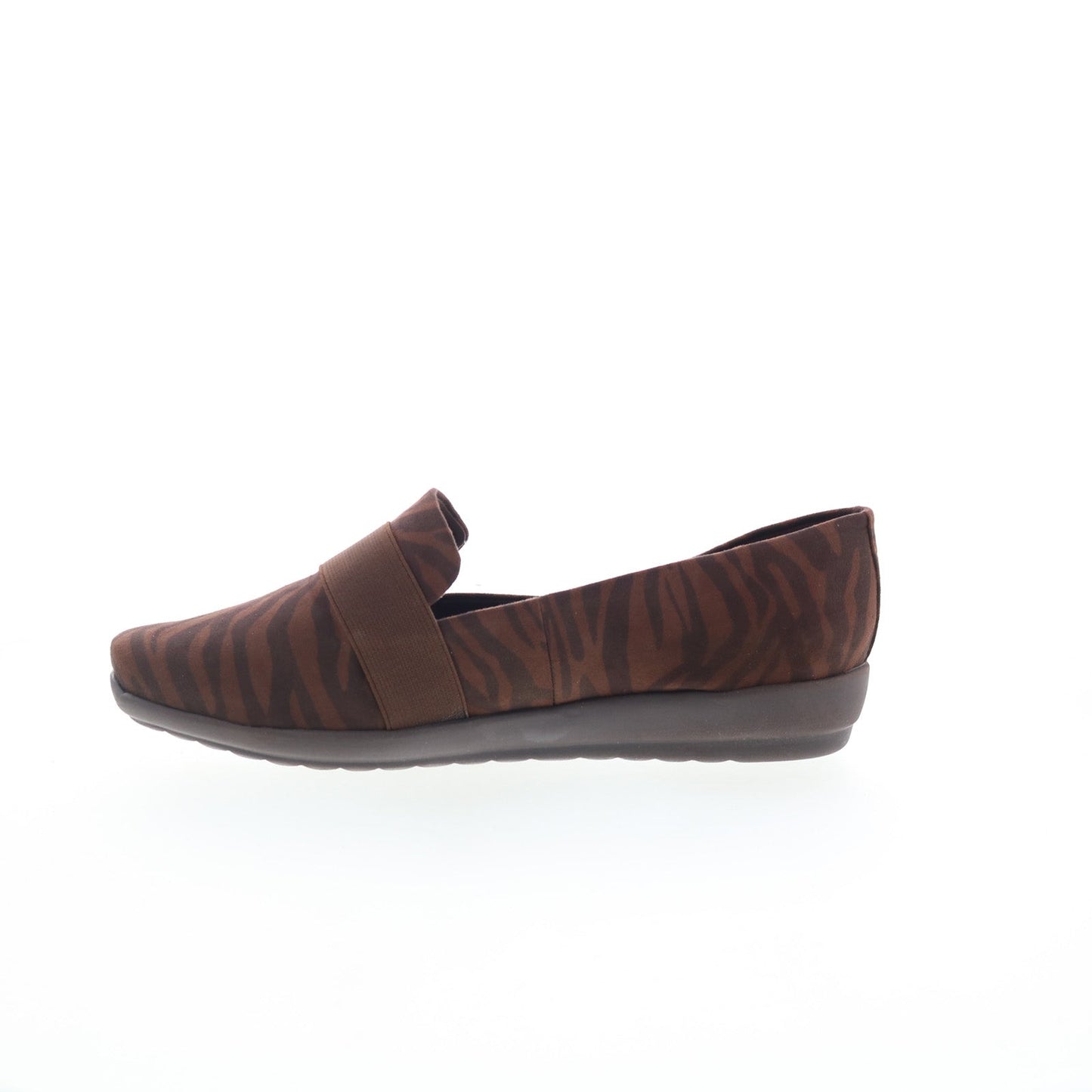 Easy Spirit Audrey 2 SEAUDREY2 Womens Brown Wide Canvas Loafer Flats Shoes