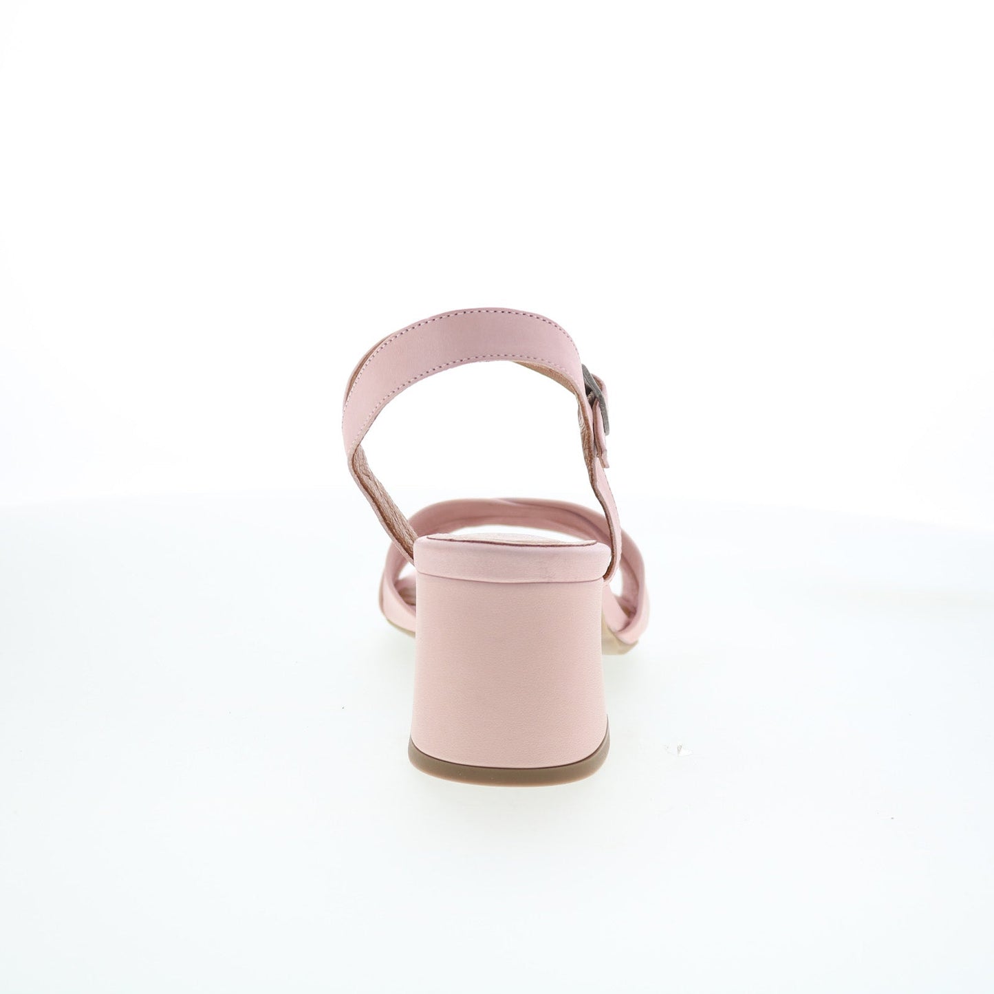 Miz Mooz Bela Womens Pink Leather Hook & Loop Heeled Sandals Shoes