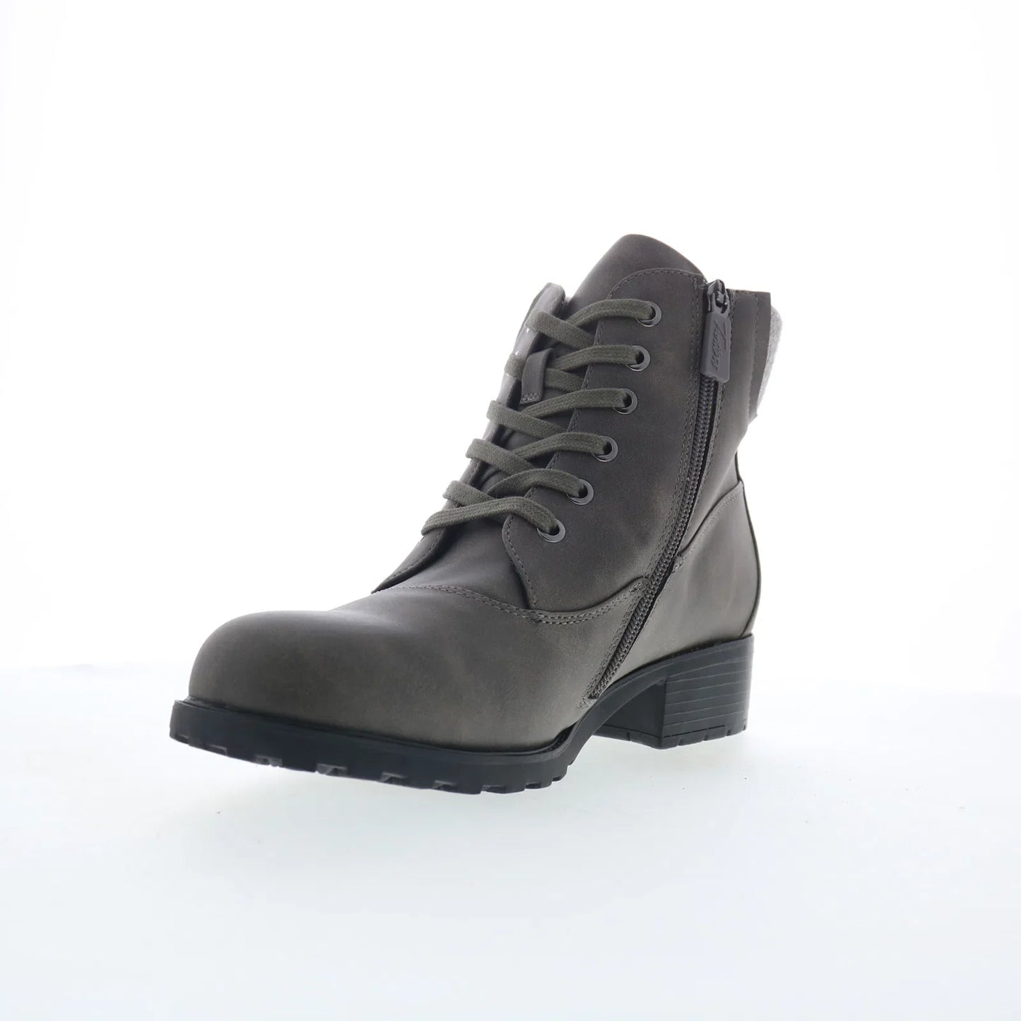 Trotters Bellamy T2350-075 Womens Gray Leather Ankle & Booties Boots