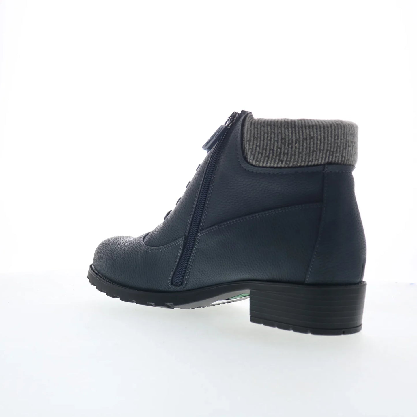 Trotters Bellamy T2350-400 Womens Blue Leather Ankle & Booties Boots