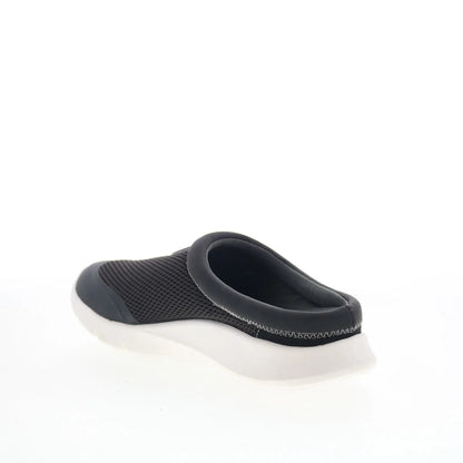 Spenco Bliss Slide SP1003BLK Womens Black Mesh Slip On Mule Flats Shoes