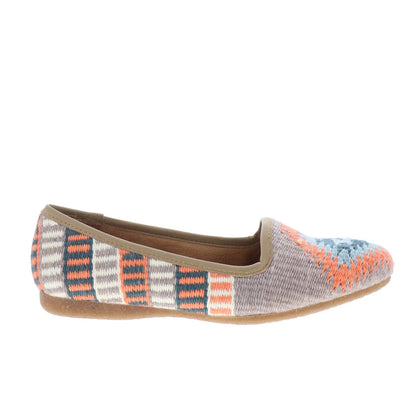 Born Giselle BR0020555 Womens Gray Mesh Slip On Ballet Flats Shoes