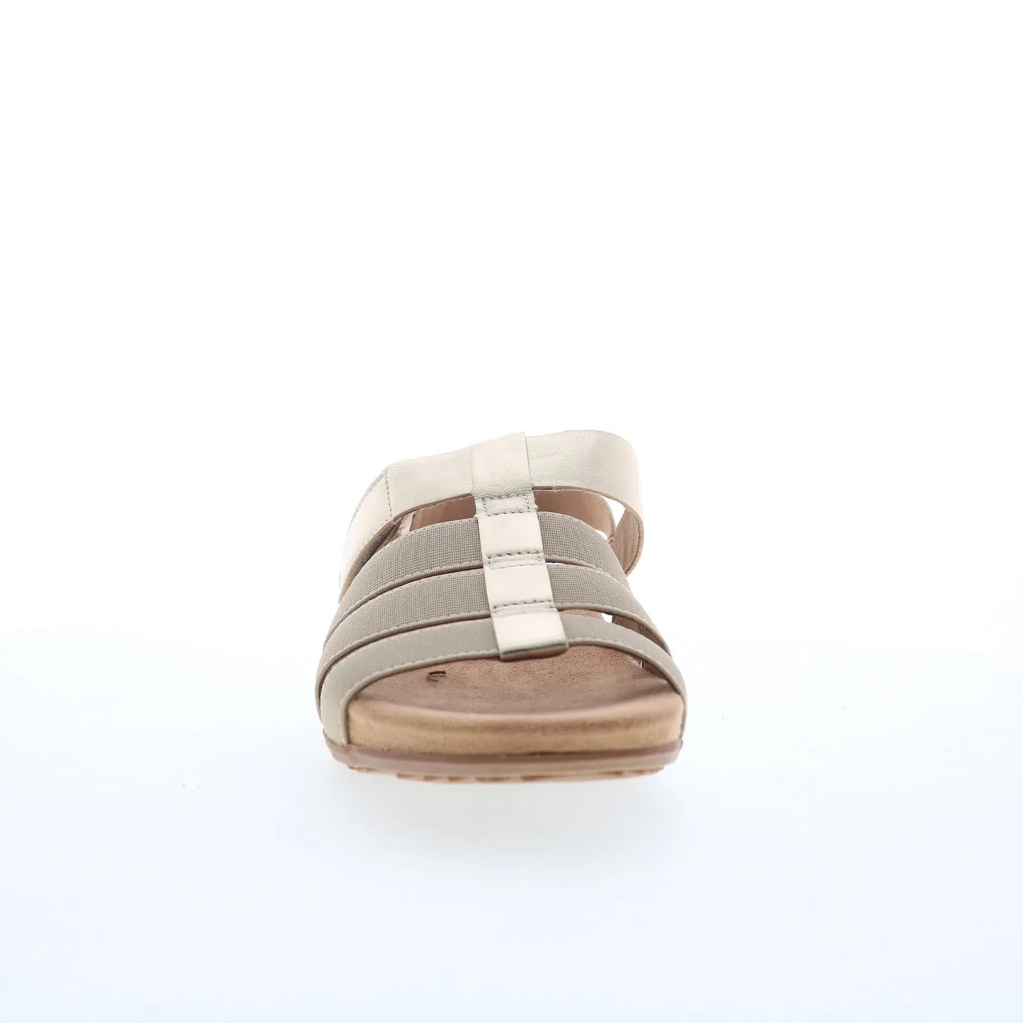 Softwalk Burnaby S2401-731 Womens Beige Leather Strap Slides Sandals Shoes