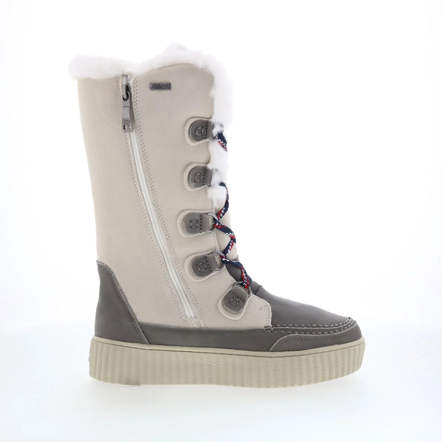 Pajar Caityn 57659 Womens Beige Suede Zipper Mid Calf Boots