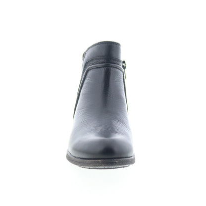 Cobb Hill Anisa V-Cut CH6159 Womens Black Leather Ankle & Booties Boots
