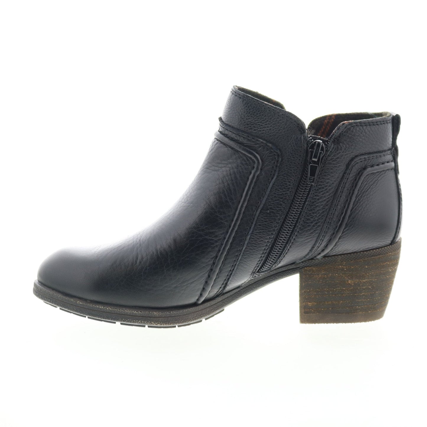 Cobb Hill Anisa V-Cut CH6159 Womens Black Leather Ankle & Booties Boots