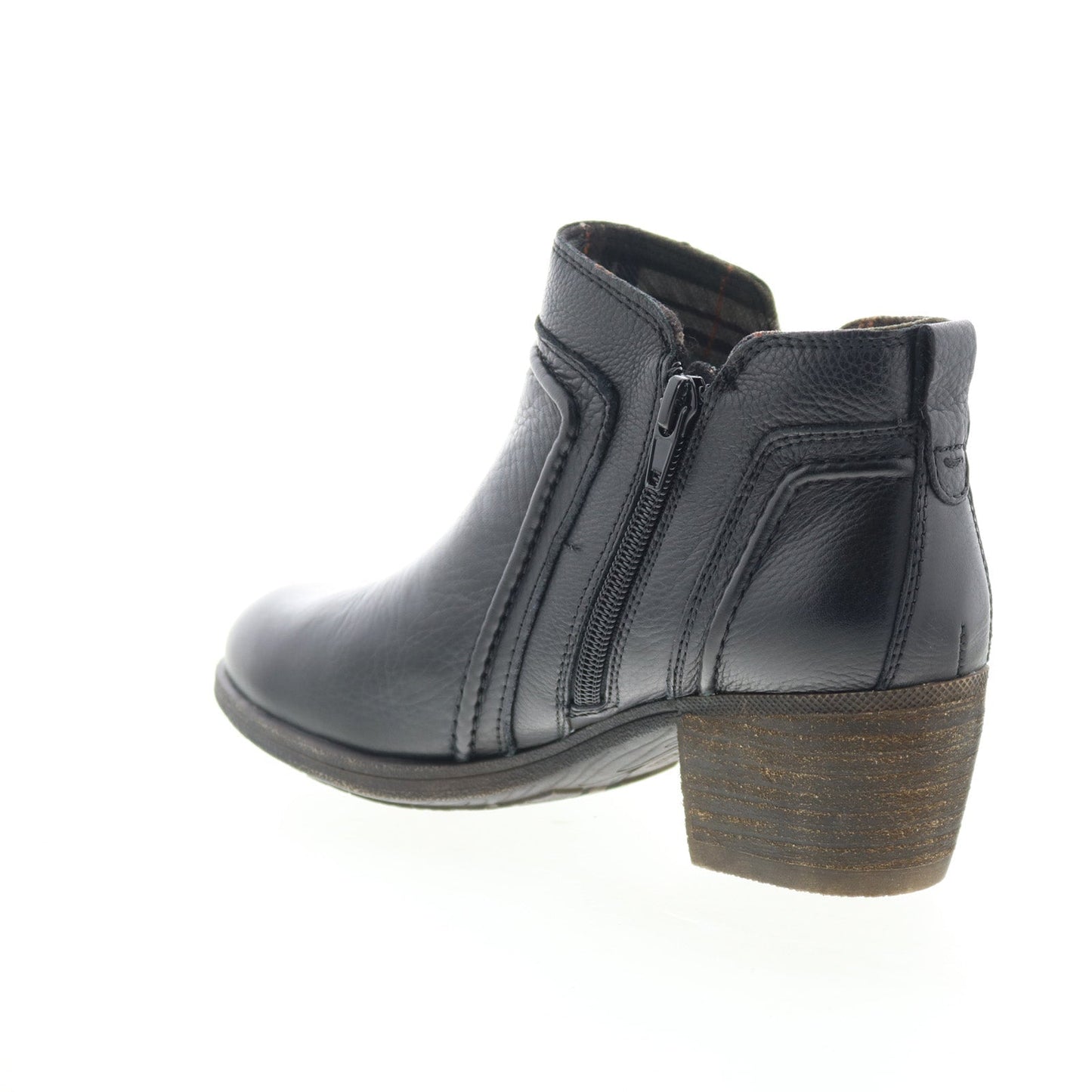 Cobb Hill Anisa V-Cut CH6159 Womens Black Leather Ankle & Booties Boots