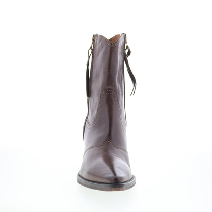 A.S. 98 Charlie Womens Brown Leather Zipper Ankle & Booties Boots