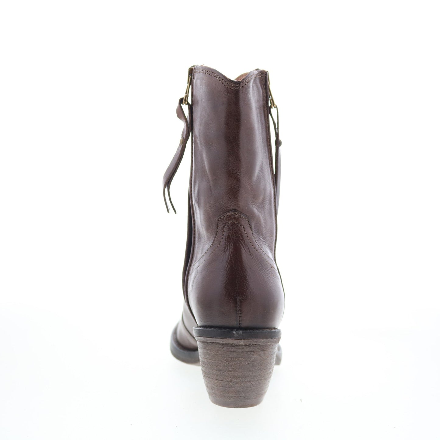 A.S. 98 Charlie Womens Brown Leather Zipper Ankle & Booties Boots