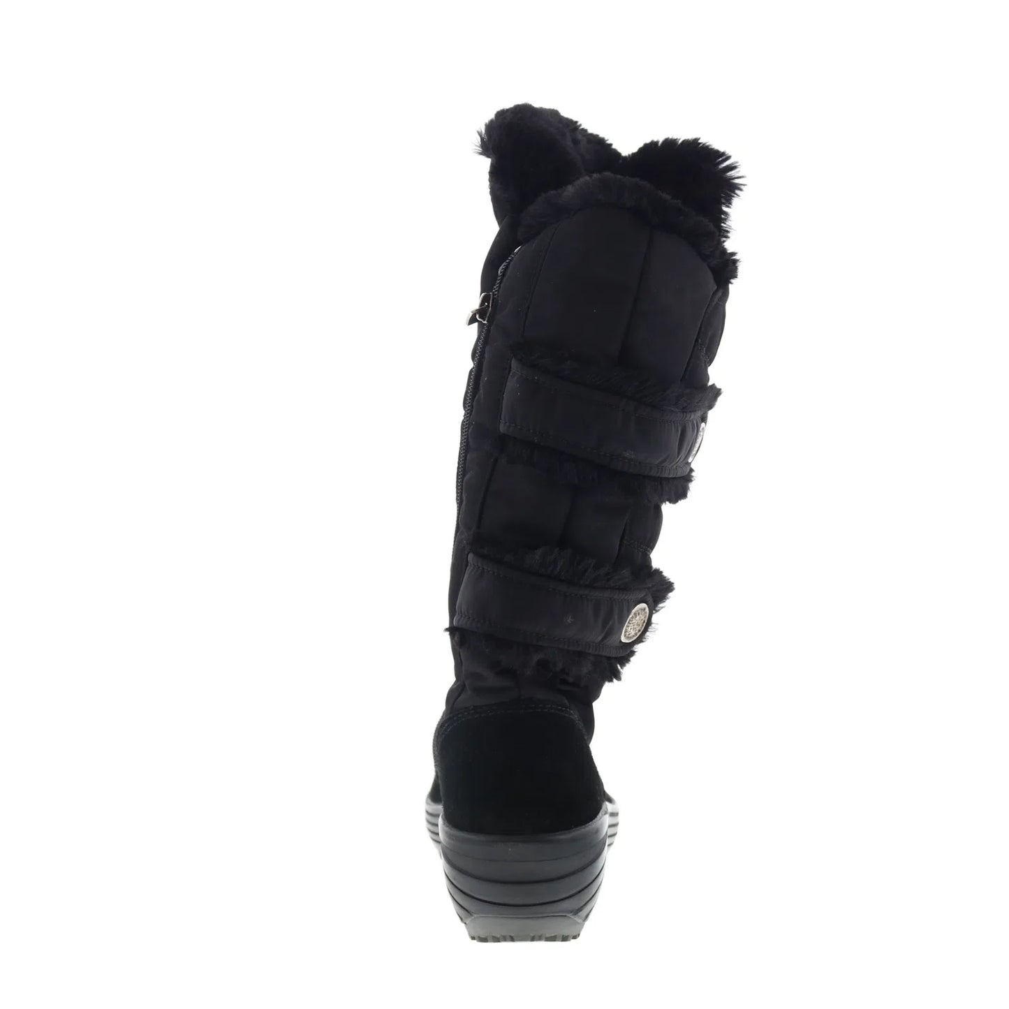 Pajar Chloe 53195 Womens Black Suede Zipper Mid Calf Boots