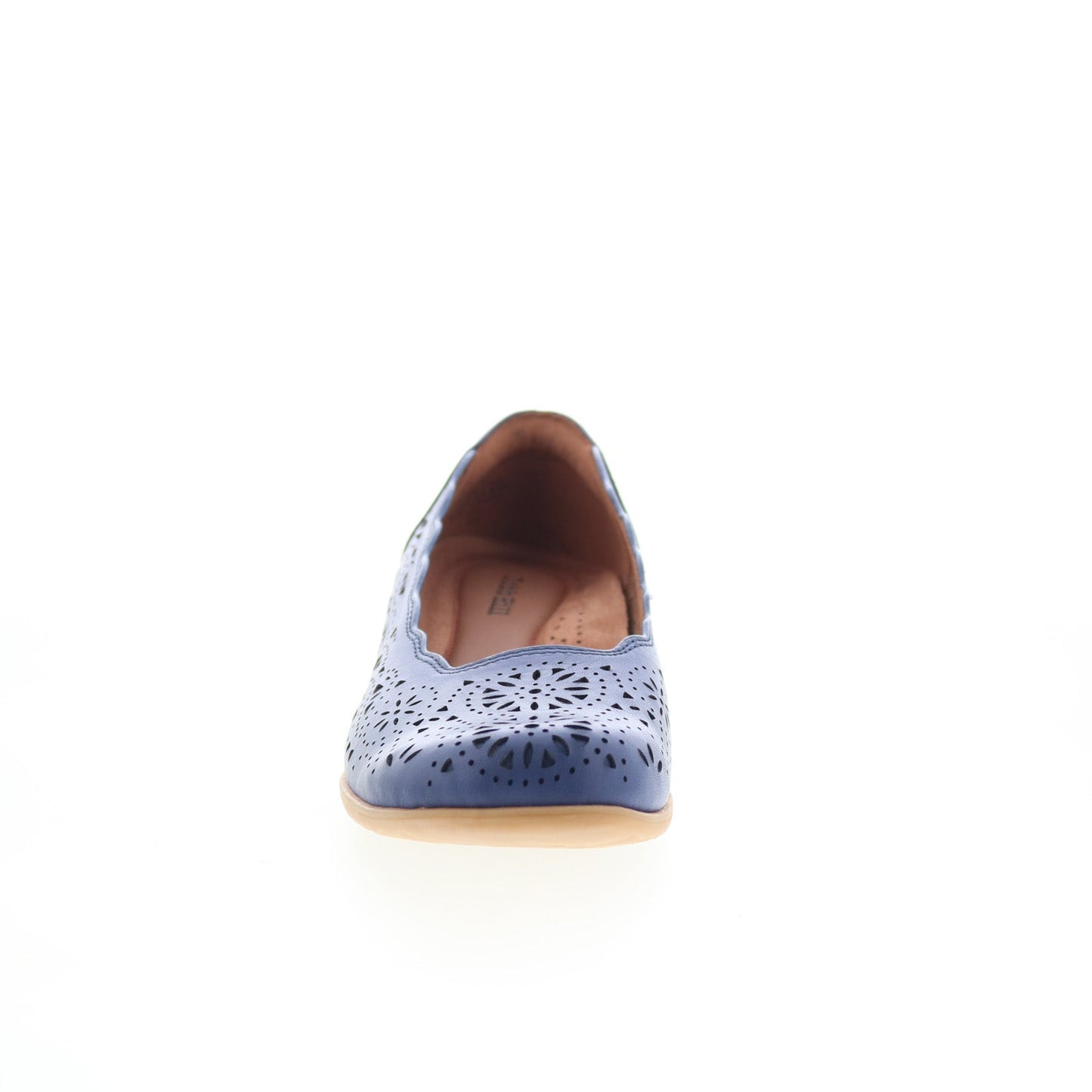 Cobb Hill Rory CHRORY Womens Blue  Narrow Leather Slip On Ballet Flats Shoes