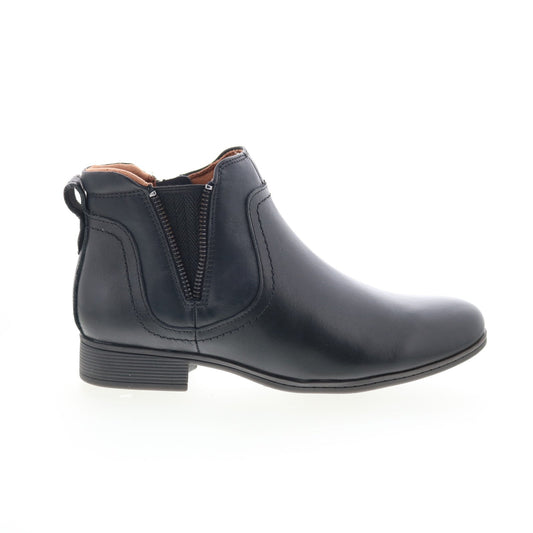 Cobb Hill Crosbie Gore CI9332 Womens Black Leather Ankle & Booties Boots