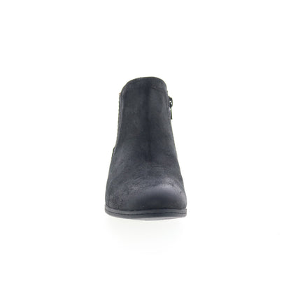 Cobb Hill Crosbie Panel CJ3131 Womens Black Suede Ankle & Booties Boots
