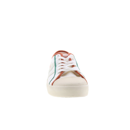 Gola Coaster Smash CLB353 Womens Beige Canvas Lifestyle Sneakers Shoes