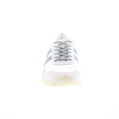 Gola Eclipse Pure CLB400 Womens White Suede Lace Up Lifestyle Sneakers Shoes