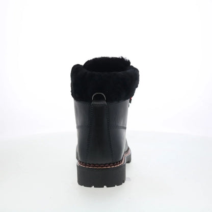 Pajar Cortina 48916 Womens Black Leather Lace Up Ankle & Booties Boots