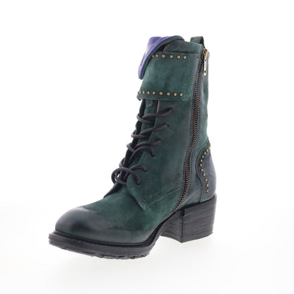 A.S. 98 Cree Womens Green Suede Zipper Casual Dress Boots