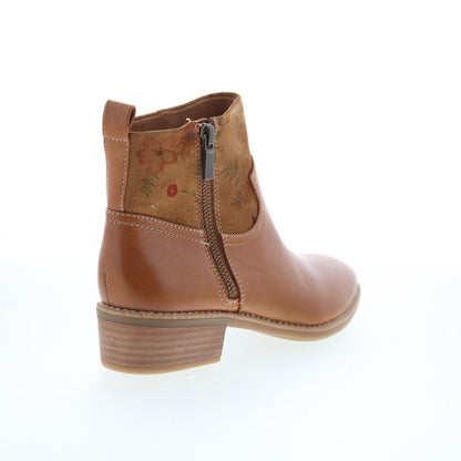 Comfortiva Carter CT00467 Womens Brown Leather Zipper Ankle & Booties Boots