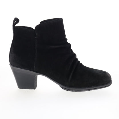 Comfortiva Brandy CT00530 Womens Black Suede Zipper Ankle & Booties Boots
