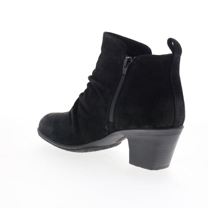 Comfortiva Brandy CT00530 Womens Black Suede Zipper Ankle & Booties Boots