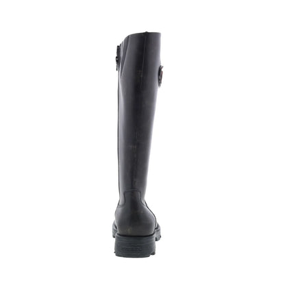 Diesel D-Hammer HB D W Womens Black Leather Zipper Knee High Boots