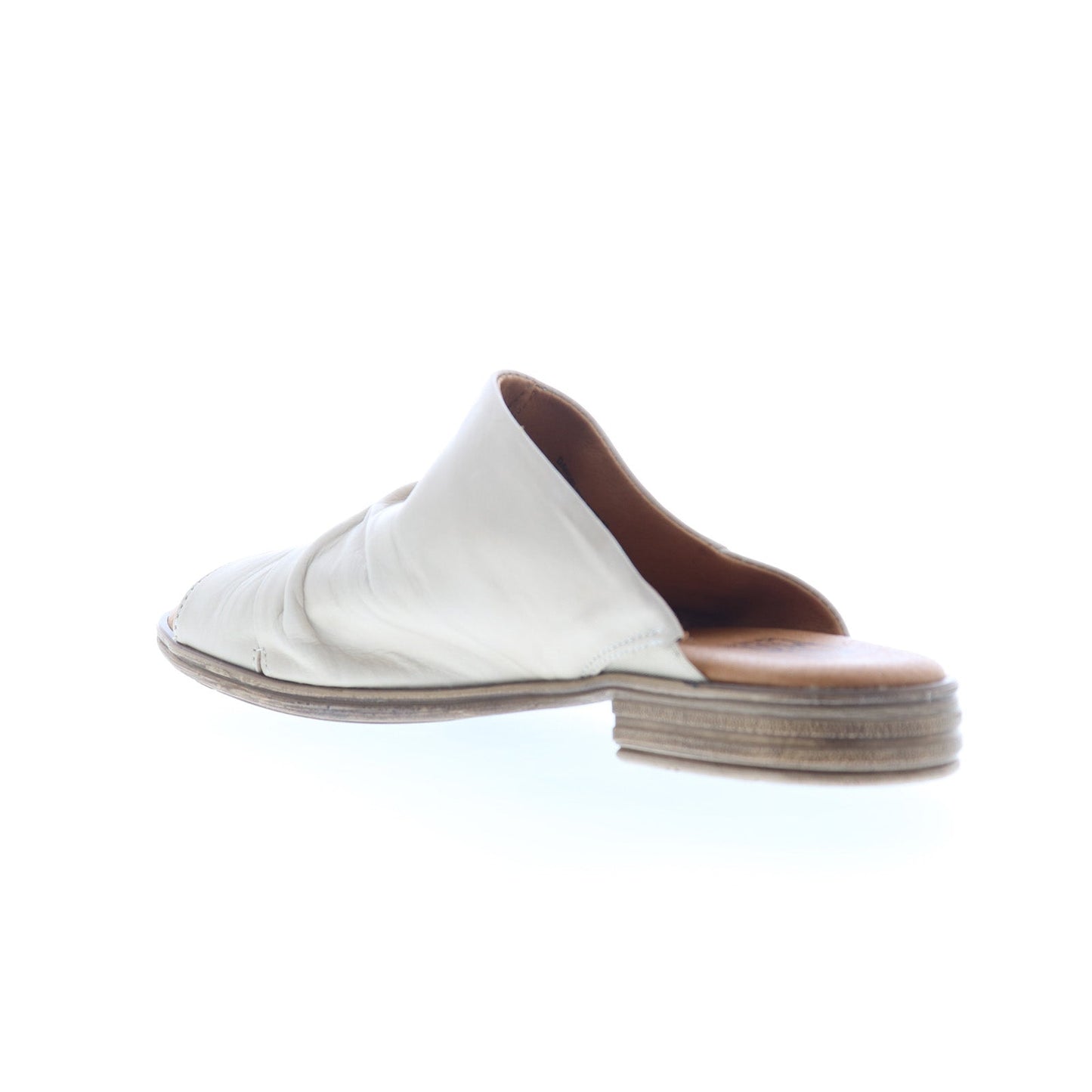 Miz Mooz Dandelion Womens Beige Leather Slip On Slides Sandals Shoes