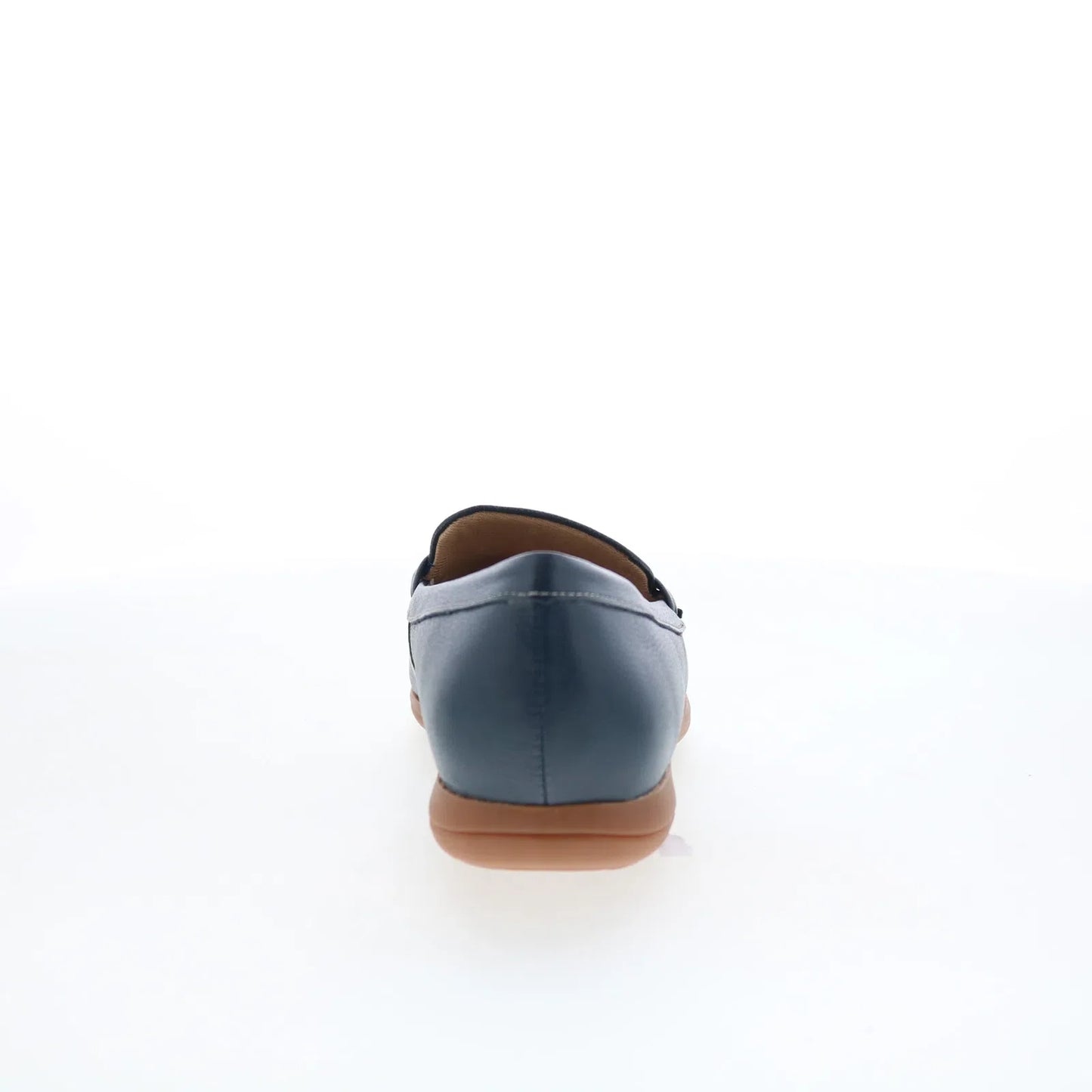 Trotters Dawson T2254-400 Womens Blue Leather Slip On Loafer Flats Shoes
