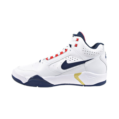 Nike Air Flight Lite Mid Men's Shoes White-Navy-Red