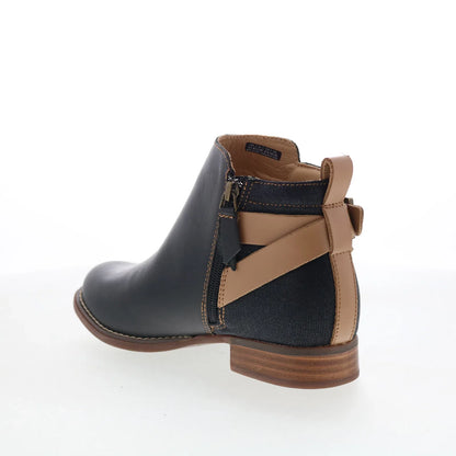 Spenco Dove Creek Boots SP1002BLK Womens Black Leather Ankle & Booties Boots